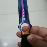 Csgo handcrafted high-hardness steel quenching knife photo review