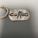 Csgo high-hardness quenched blue-baked keychain photo review