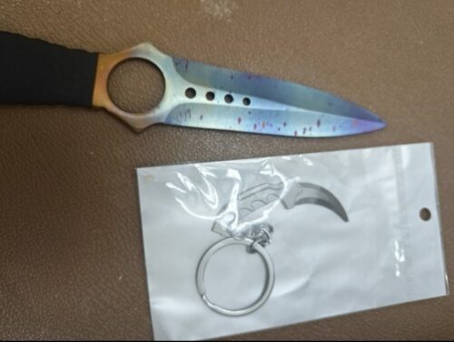 Csgo handcrafted high-hardness steel quenching knife photo review