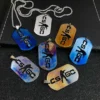 Csgo high-hardness quenched blue-baked keychain