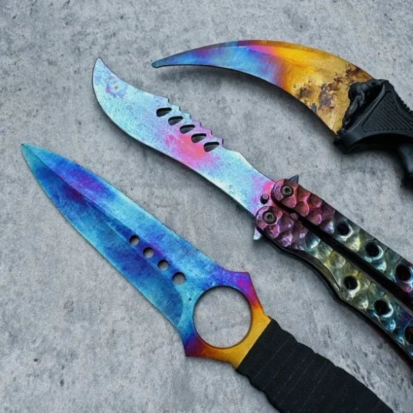 Csgo handcrafted high-hardness steel quenching knife