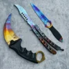 Csgo handcrafted high-hardness steel quenching knife
