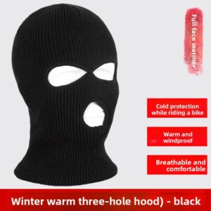 Three-hole black thin version 【without fleece】