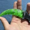 【 Plastic knife handle 】 Cat's eye stone material Kalambit