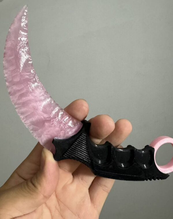 【 Plastic knife handle 】 Handcrafted kalambitt made of cat's eye stone