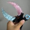 【 Plastic knife handle 】 Handcrafted kalambitt made of cat's eye stone