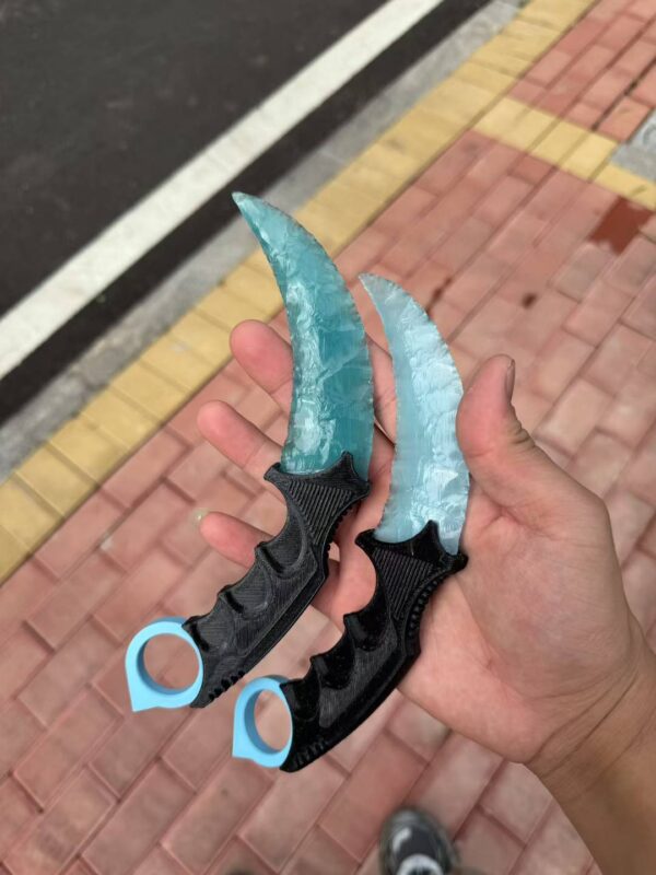 【 Plastic knife handle 】 Handcrafted kalambitt made of cat's eye stone