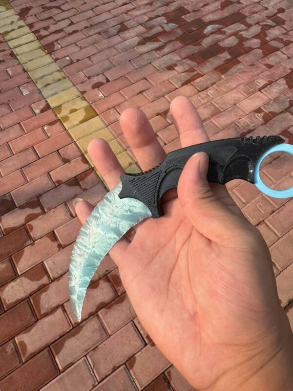 【 Plastic knife handle 】 Handcrafted kalambitt made of cat's eye stone