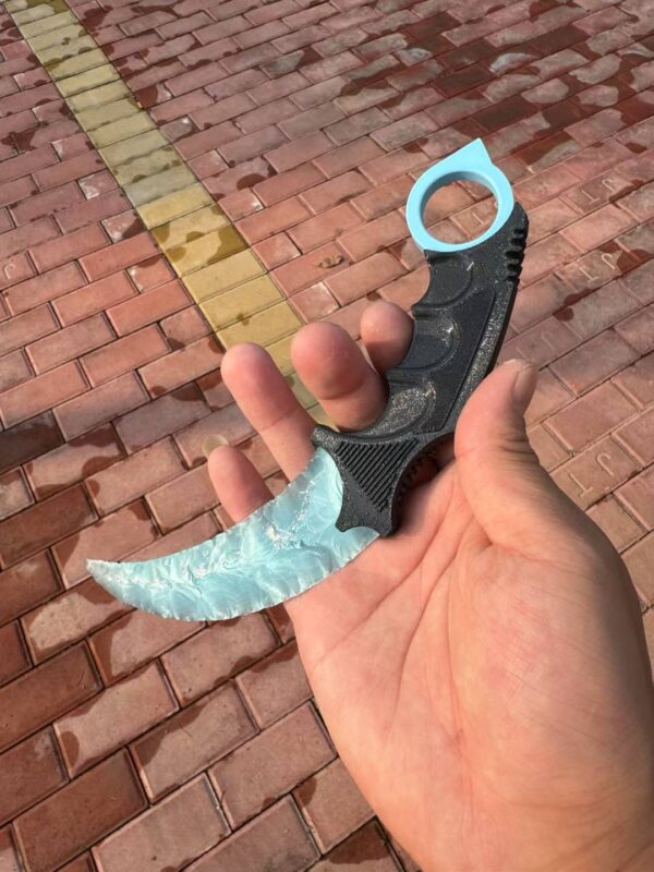 【 Plastic knife handle 】 Handcrafted kalambitt made of cat's eye stone