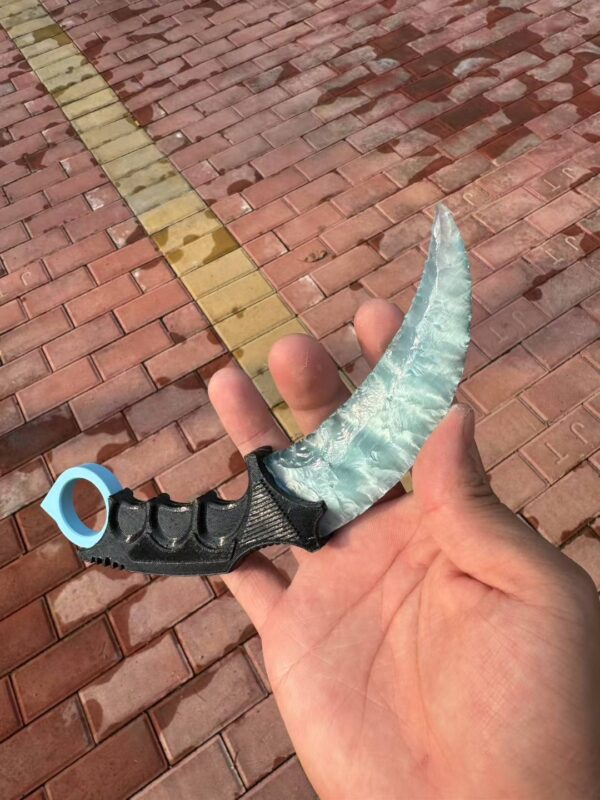 【 Plastic knife handle 】 Handcrafted kalambitt made of cat's eye stone