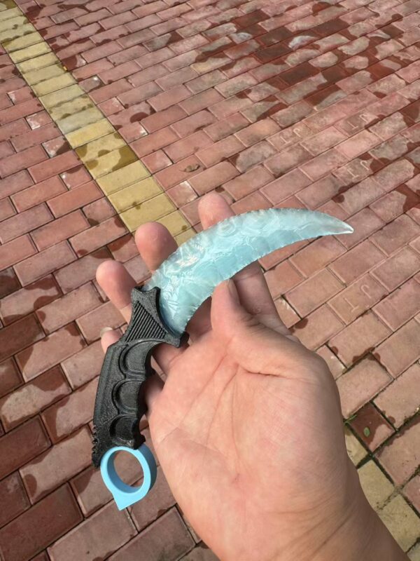 【 Plastic knife handle 】 Handcrafted kalambitt made of cat's eye stone