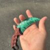 【 Purple Sandalwood knife Handle 】 Cat's eye stone material Karambit emerald